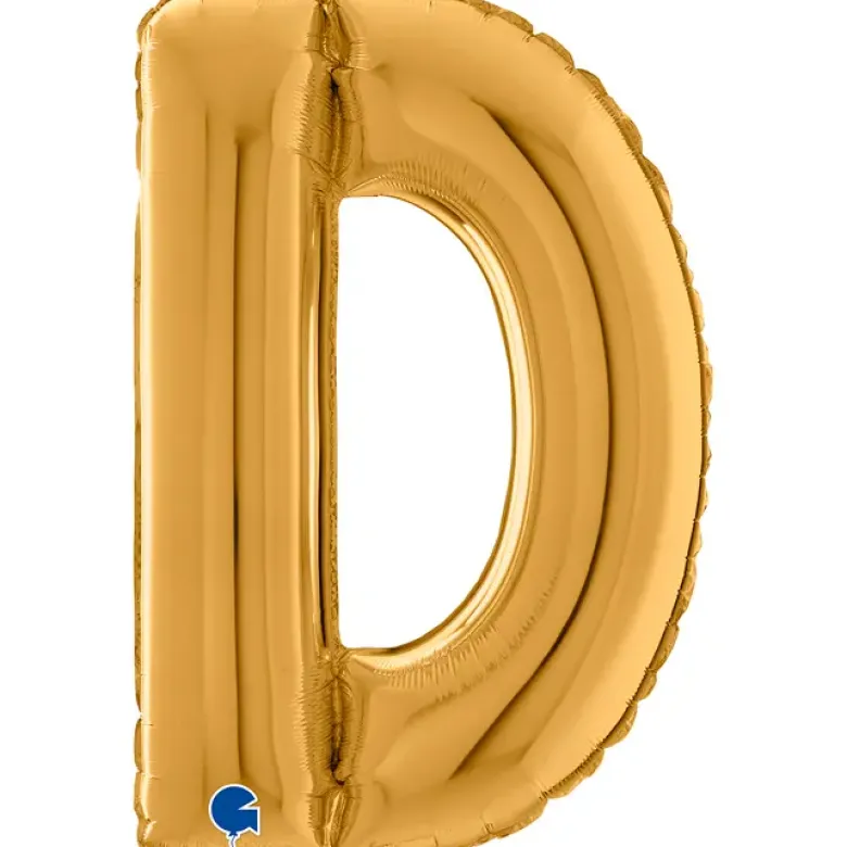 Grabo Guld Bogstav Ballon 66 cm, D