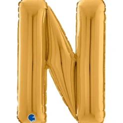 Grabo Guld Bogstav Ballon 66 cm, N