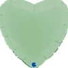 Grabo Hjerte Folieballon 45 cm, Matte Green