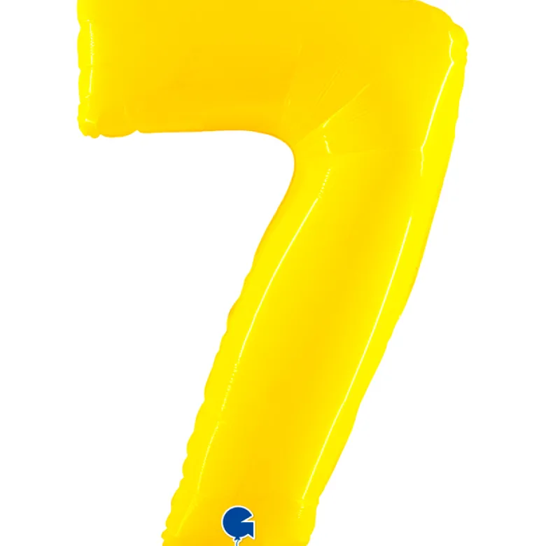 Grabo Jumbo Yellow Shine Tal Folieballon, 7