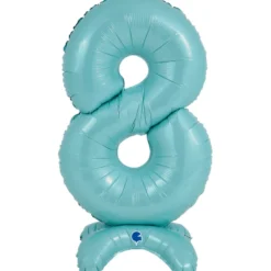 Grabo Lyseblåt "8" Standup Tal til Luft, 64 cm