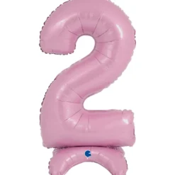 Grabo Lyserødt "2" Standup Tal til Luft, 64 cm