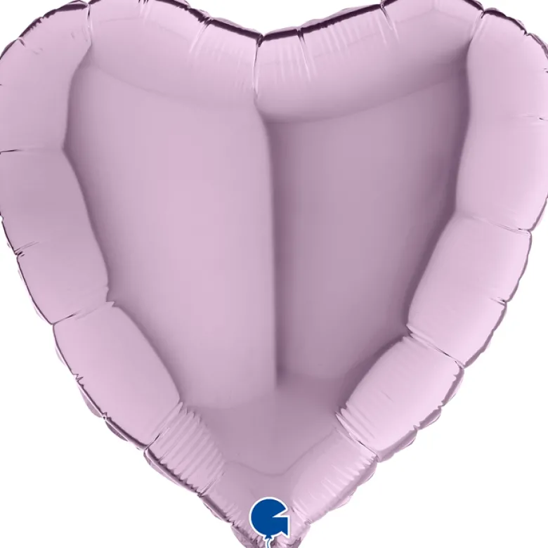 Grabo Metallisk Lavendel Hjerte Folieballon 45 cm