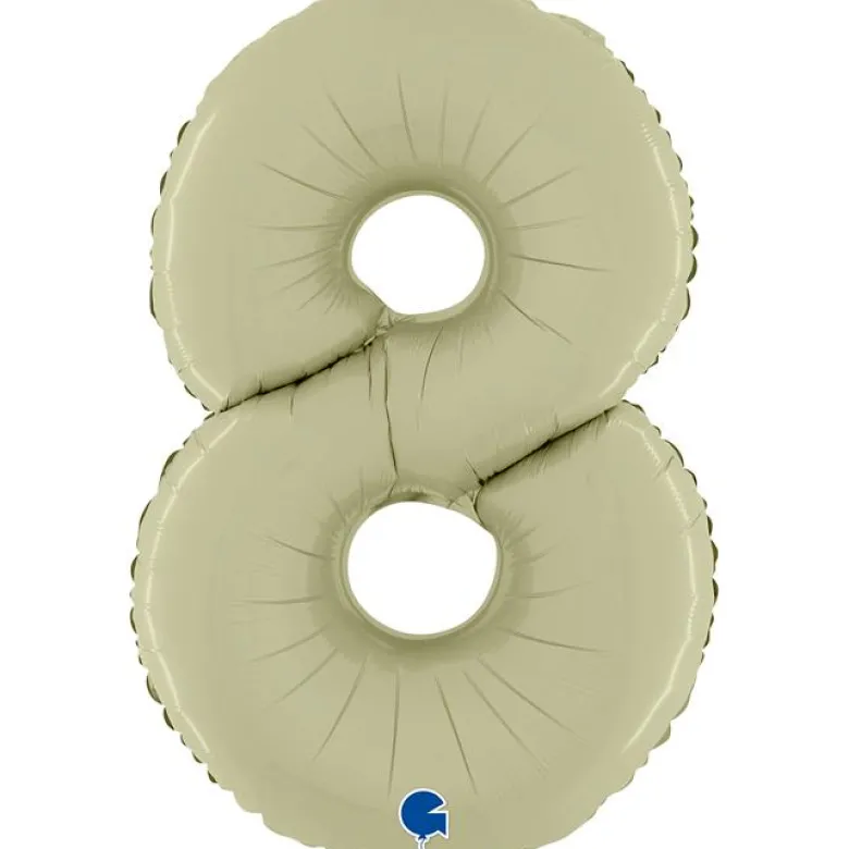 Grabo Mid-Size Satin Oliven Tal Folieballon, 8