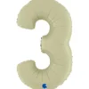 Grabo Mid-Size Satin Oliven Tal Folieballon, 3