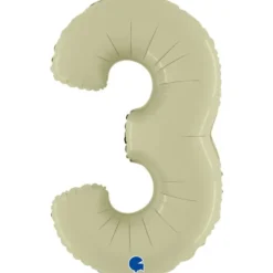 Grabo Mid-Size Satin Oliven Tal Folieballon, 3