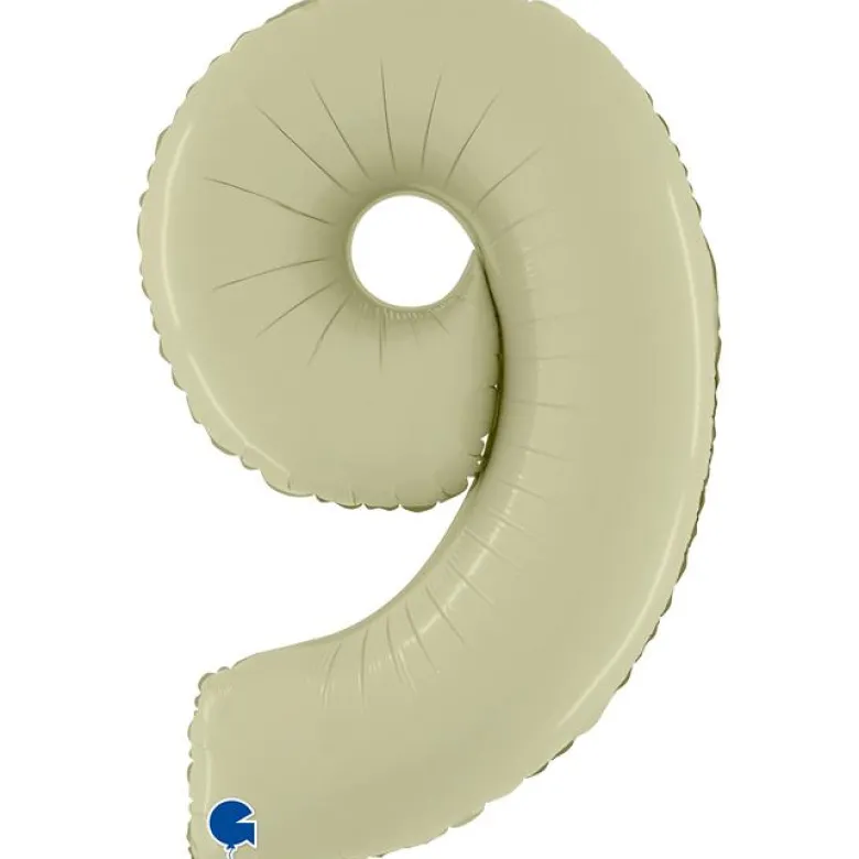 Grabo Mid-Size Satin Oliven Tal Folieballon, 9
