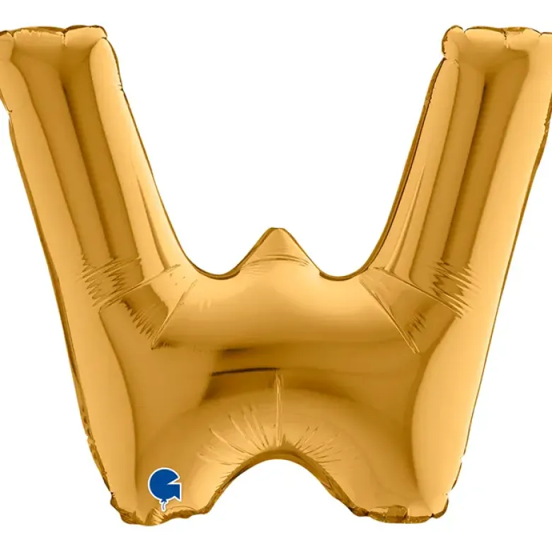 Grabo Mini Guld Bogstav Ballon 35 cm, W