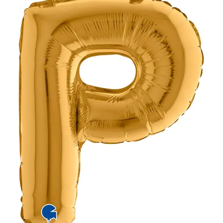 Grabo Mini Guld Bogstav Ballon 35 cm, P