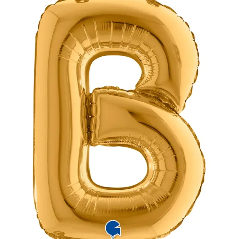 Grabo Mini Guld Bogstav Ballon 35 cm, B