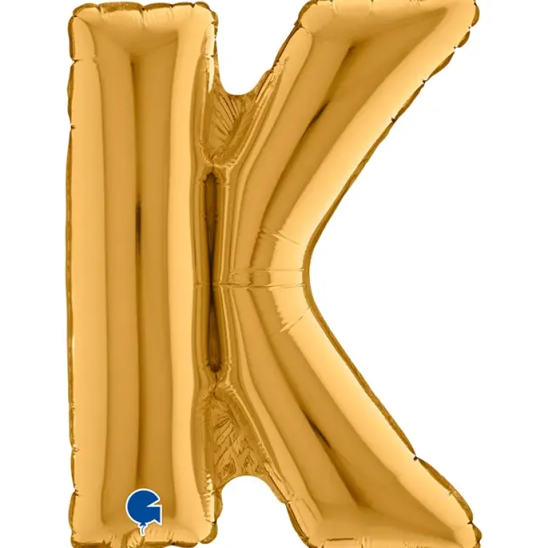Grabo Mini Guld Bogstav Ballon 35 cm, K