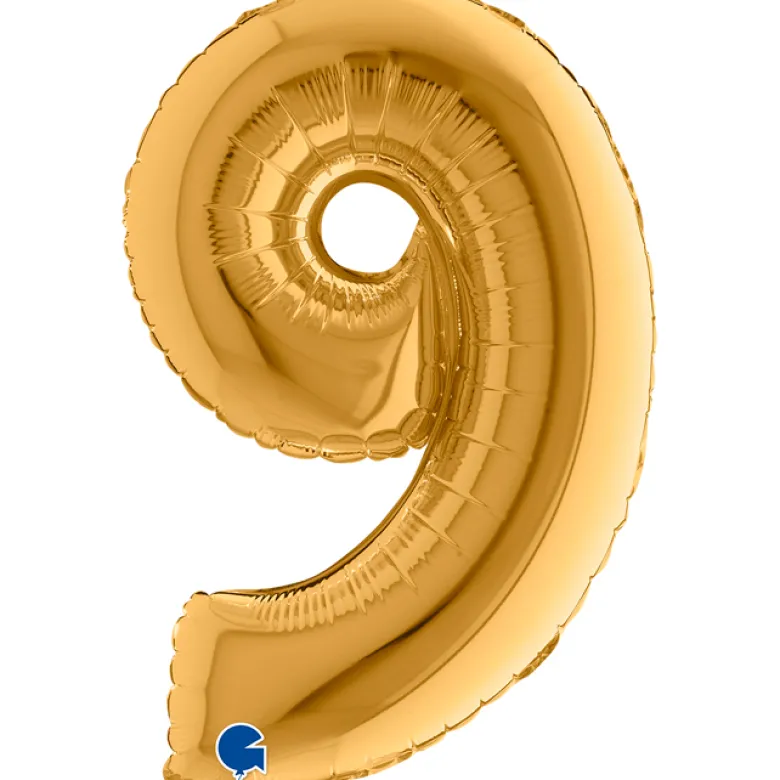 Grabo Mini Guld Tal Folieballon 35 cm, 9