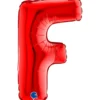 Grabo Mini Rød Bogstav Ballon 35 cm, F