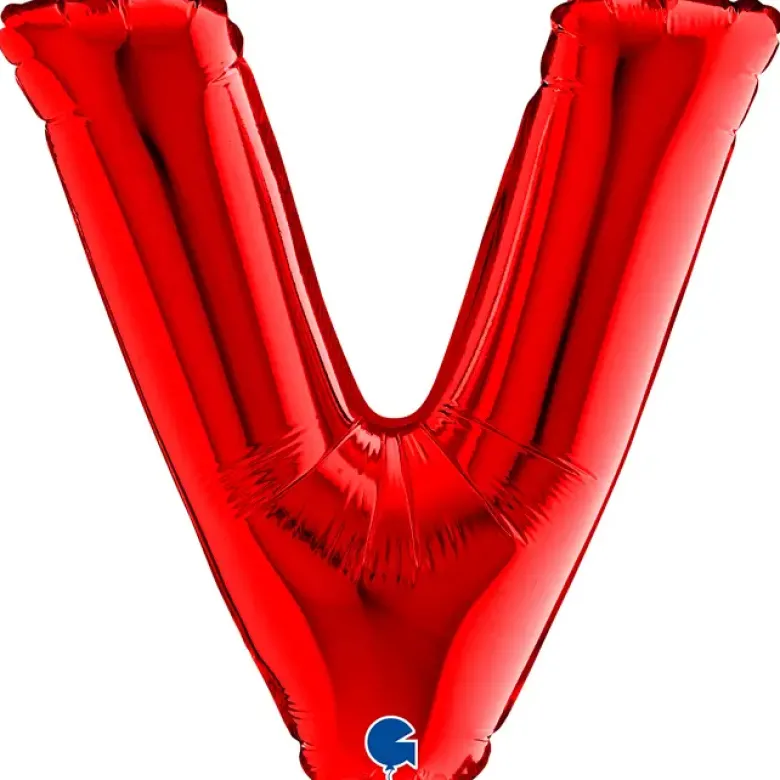 Grabo Mini Rød Bogstav Ballon 35 cm, V