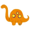 Grabo Orange Brontosaurus Dino Folieballon, 82 x 58 cm