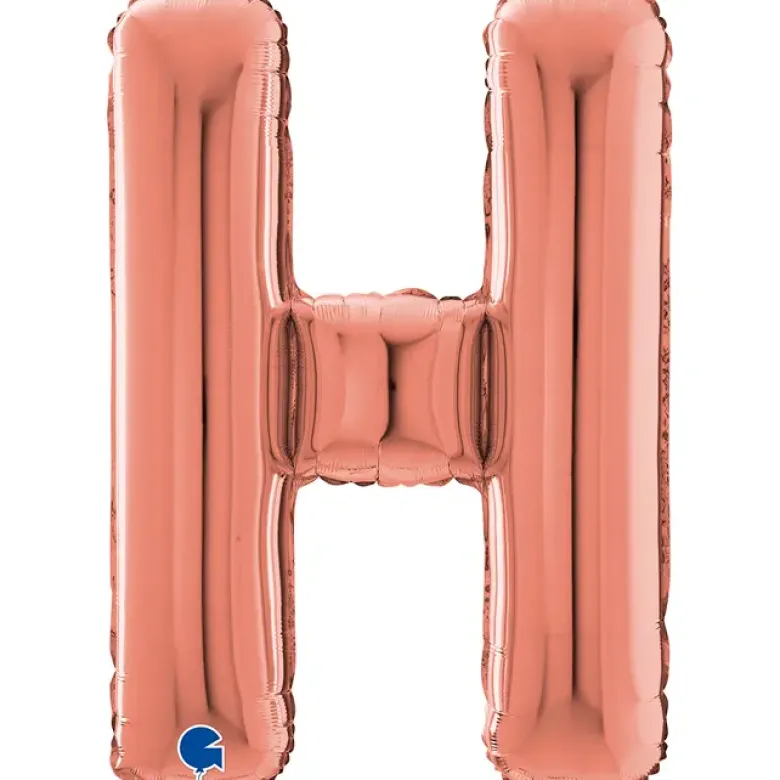 Grabo Rosegold Bogstav Ballon 66 cm, H