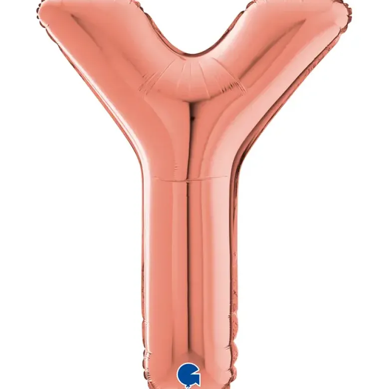 Grabo Rosegold Bogstav Ballon 66 cm, Y