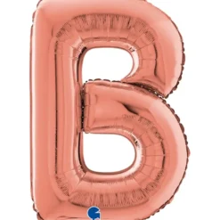 Grabo Rosegold Bogstav Ballon 66 cm, B