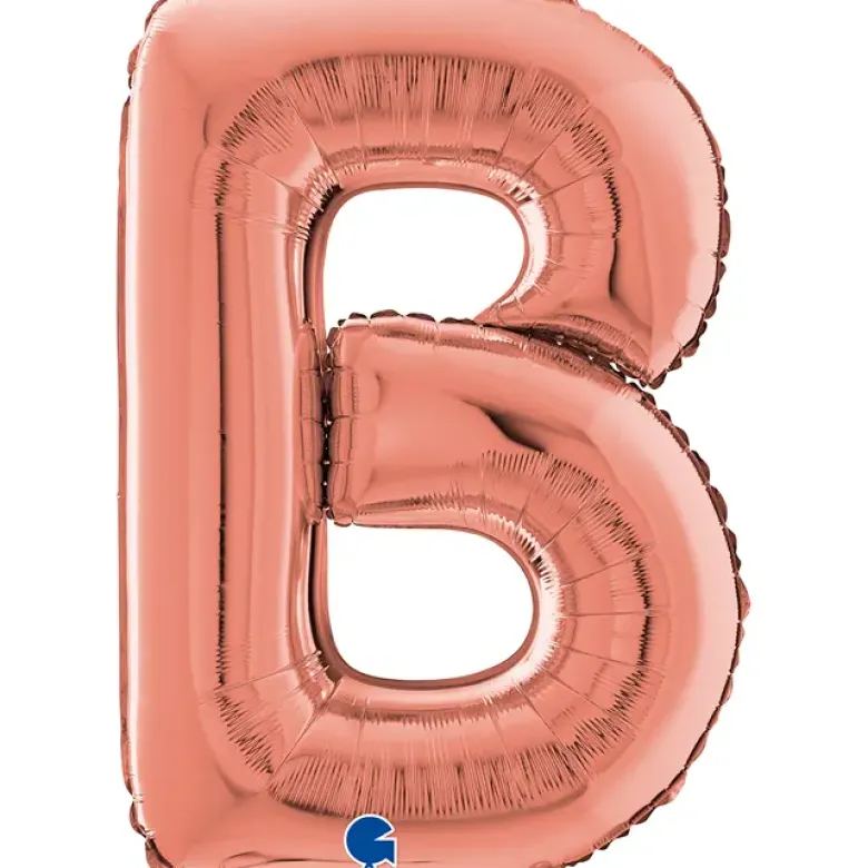 Grabo Rosegold Bogstav Ballon 66 cm, B