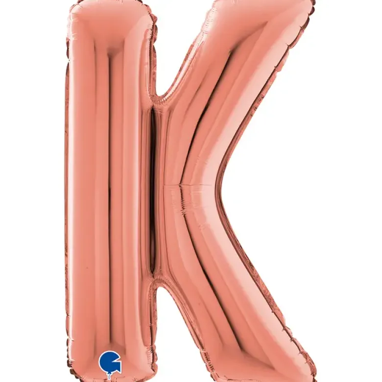 Grabo Rosegold Bogstav Ballon 66 cm, K