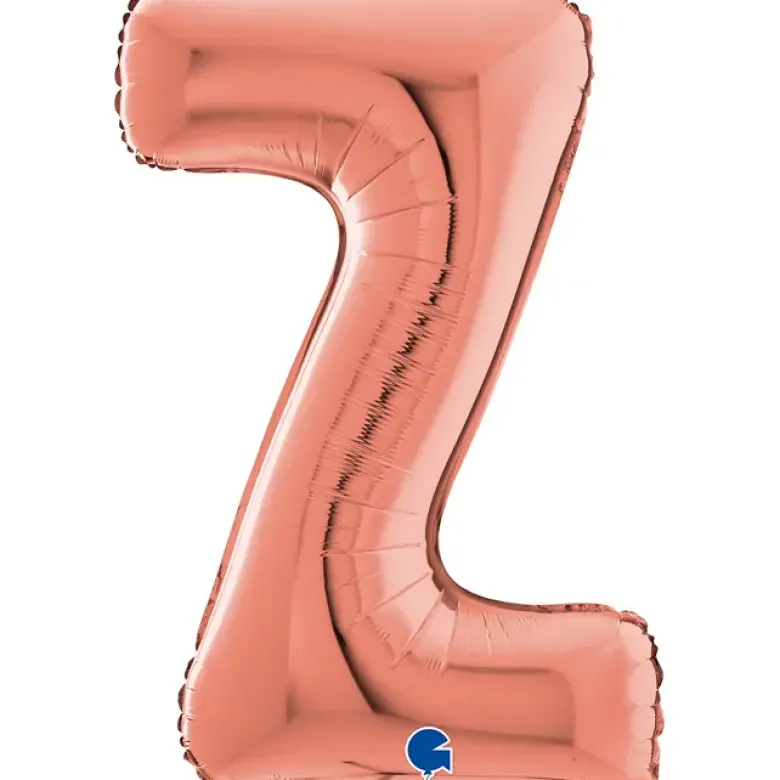 Grabo Rosegold Bogstav Ballon 66 cm, Z