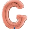 Grabo Rosegold Bogstav Ballon 66 cm, G