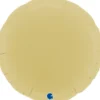 Grabo Rund Folieballon 45 cm, Matte Yellow