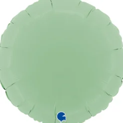Grabo Rund Folieballon 45 cm, Matte Green