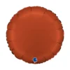 Grabo Rund Folieballon 45 cm, Satin Terrakotta