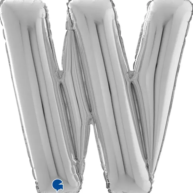 Grabo Sølv Bogstav Ballon 66 cm, W