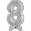 Grabo Sølv "8" Standup Tal til Luft, 64 cm