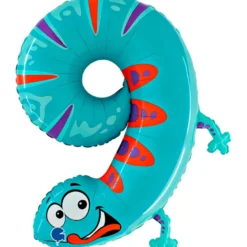 Grabo Stor Animaloons Tal Folieballon, Gekko #9