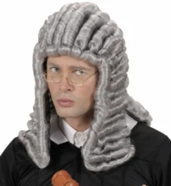 Grå dommer paryk