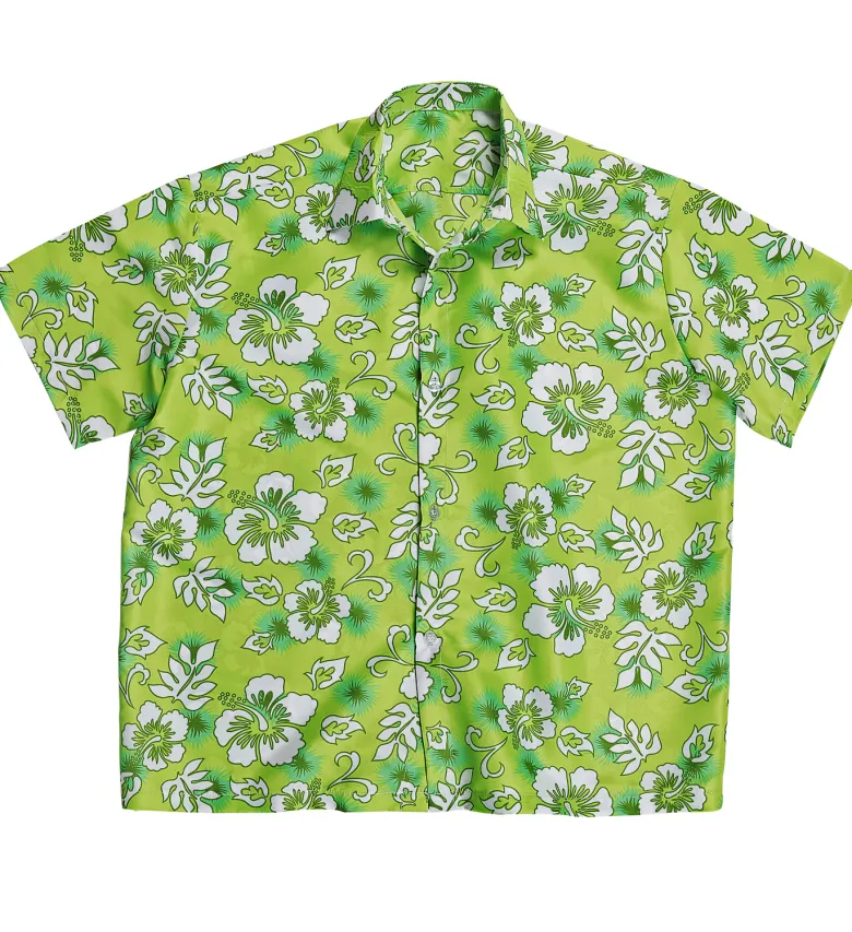Grøn Hawaii skjorte