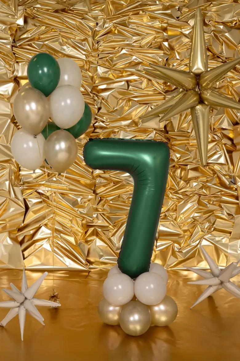 Grøn Tal Ballon 86 cm - 7