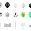 Grønt Fodbold Ballonbue Kit, 150 x 126 cm