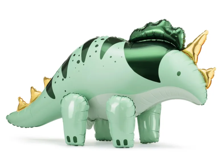 Grøn Triceratops Folieballon til Luft