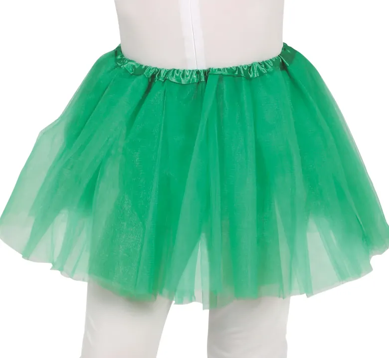 Grønt Tylskørt Til Børn (Tutu) - Kort Model (30cm)