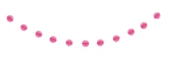 Guirlande med pink "bolde"