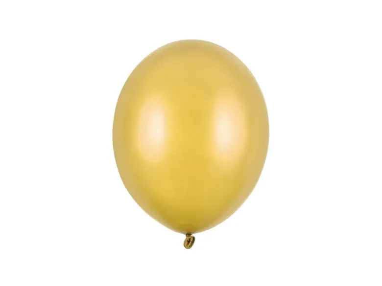 Guld Ballon Metallisk, 23 cm