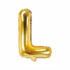 Guld Bogstav Ballon 35 cm - L
