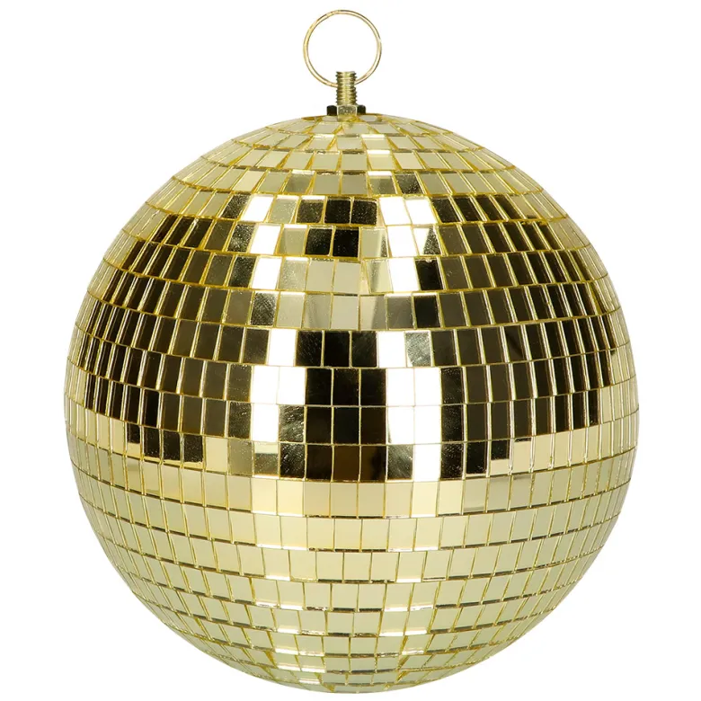 Guld Discokugle, ø20 cm