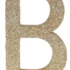 Guld Glitter B Bogstav Til Bordet