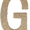 Guld Glitter G Bogstav Til Bordet