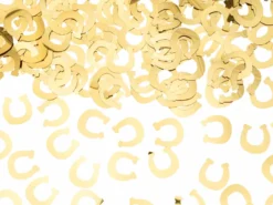 Guld Hestesko Konfetti, 15 gr.