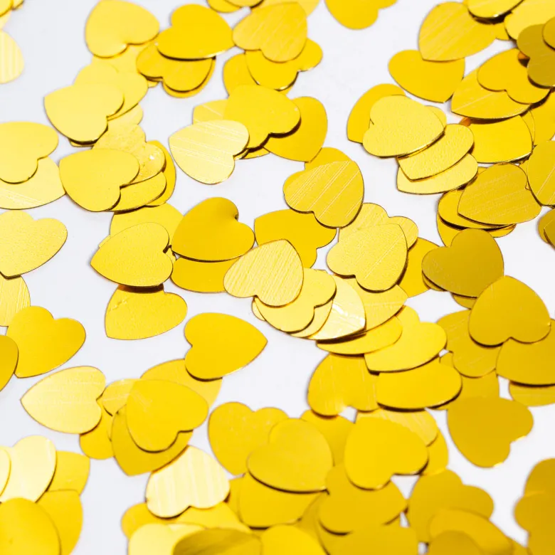 Guld Hjerte Konfetti, 14gr