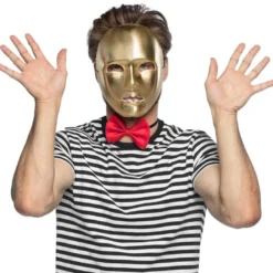 Guld Mimer Maske til Voksne