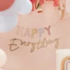 Guld & Multi Pastel 'Happy Everything' Guirlande