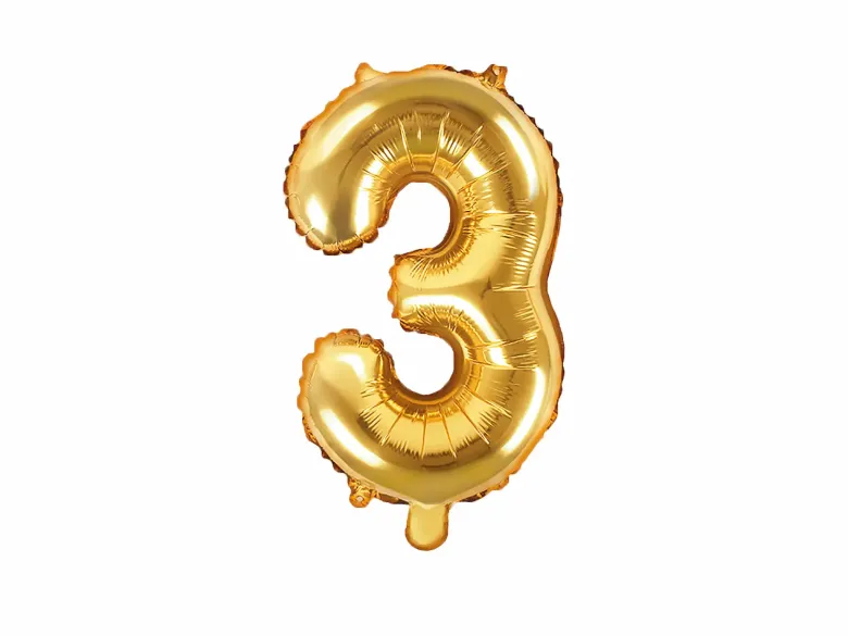 Guld Tal Ballon 35 cm - 3