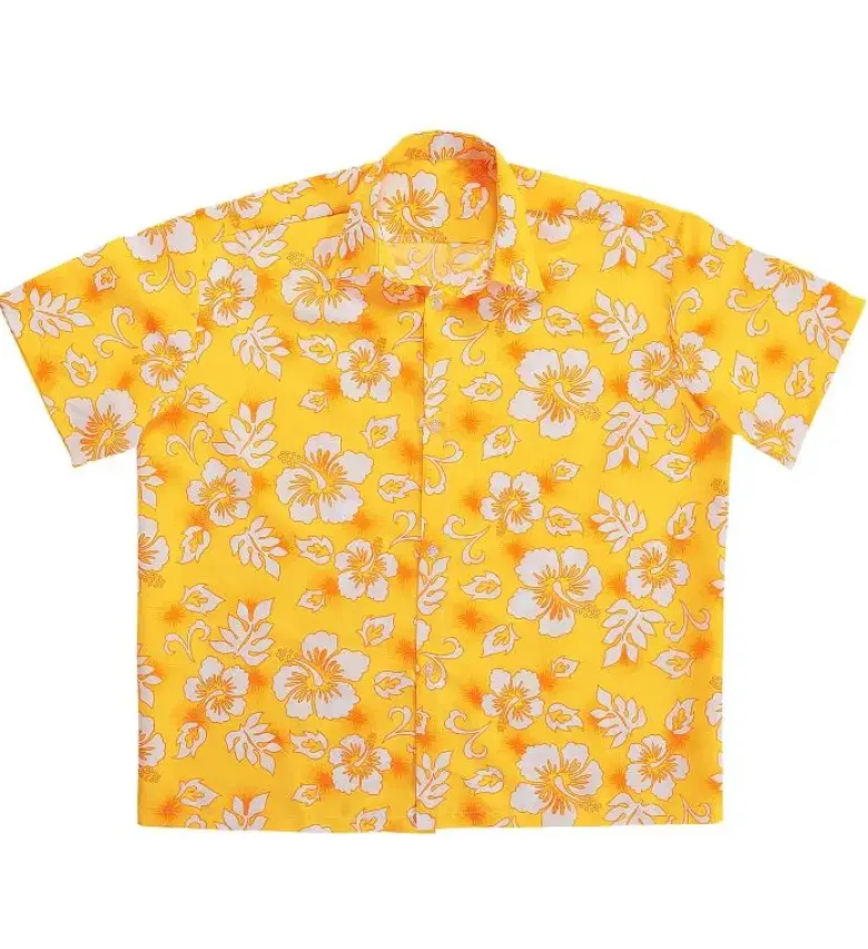 Gul Hawaii Skjorte